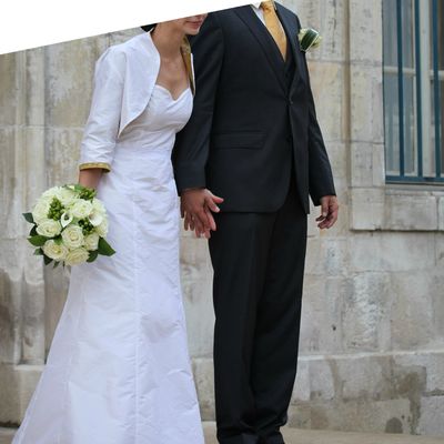 Si, j'ai cousu ma robe de mariée!