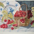 Aquarelle aux cerises