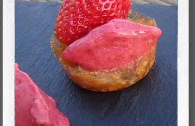 Mini tartelettes nougatine fraises