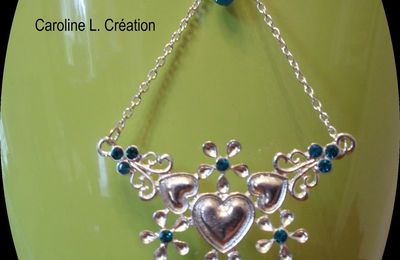 Collier St Valentin Argenté B & V