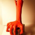 Sculpture en pâte à modeler, la main