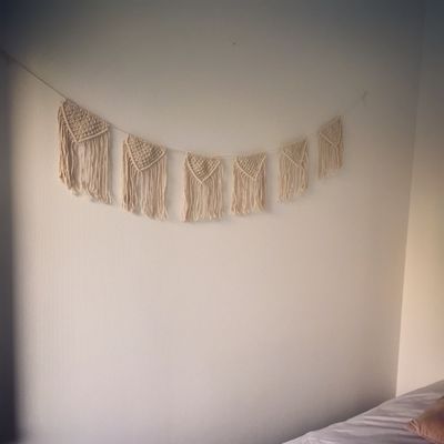 * j'aime faire des noeuds.... Une guirlande en