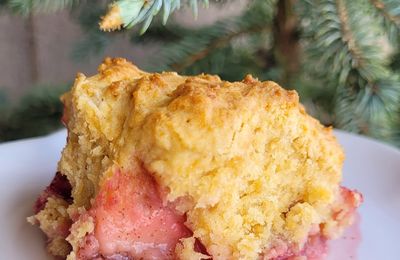 ...Cobbler aux fraises et aux bananes... (Cathytutu, Pascale Weeks : Cookies, muffins & Co)