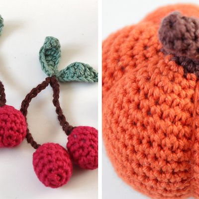 La marchande au crochet - tuto des glaces, bretzel, poire, pomme, cerises, etc !! #5