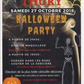 Halloween Party à Thury le 27 octobre 2018 (Rappel)