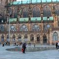 Images de la cathédrale de Strasbourg le samedi 29 octobre vers 17h