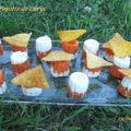 Mini timbales poivron au chèvre frais