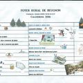 Programe du calendrier du foyer rural pour 2016