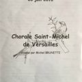 Concert de la chorale de Saint-Michel de Porchefontaine.