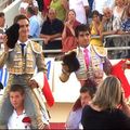 Corrida Flamenca aux Saintes Maries de la Mer, Triomphe de Juan Bautista (4 oreilles) et Joselito Adame (3 oreilles). 