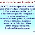 SIECLE SPIRITUEL, VRAIMENT ?