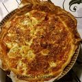 Tarte saumon fumé, chèvre