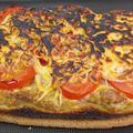 Tartine tomate, thon et fromage