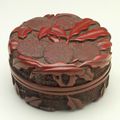 Seal Paste Box (Yinnihe) with Litchi Stems, China, Chinese, Middle Ming dynasty, about 1450-1550