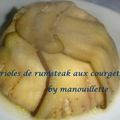 Darioles de rumsteak aux courgettes