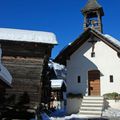 Cuimey et sa minuscule église, Val d'Anniviers.