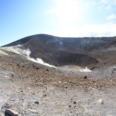 Vulcano, le sommet du volcan et ses fumerolles, partie 2 - Sicile octobre 2017