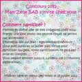 Concours 2012 "Mam'Zelle BAB s'invite chez vous !"