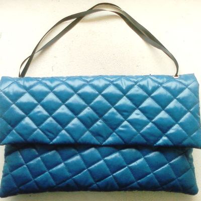 Pochette Quilted'Blue