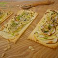 Tartelettes chèvre, fenouil, pommes