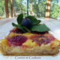 Tarte amandine au citron et figues de mon jardin