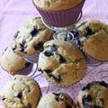 Muffins express vanille myrtille