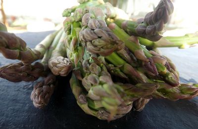 Flan d'Asperges et tourteau