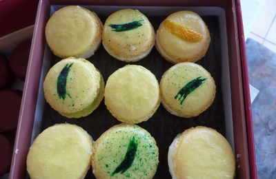 mes macarons  aux deux citrons