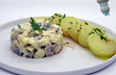Tartare de harengs aux 2 pommes