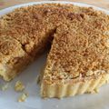 Tarte aux pommes, crumble aux amandes