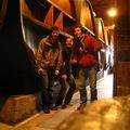 Les caves d'un vignoble mendocino, en compagnie d'Andrés et de Sandra