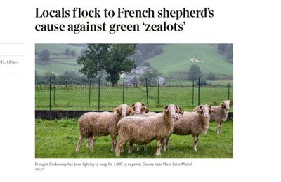 Le berger normand de Genêts reçoit le soutien du... Times contre les "Zélotes" verts!