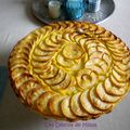 Tarte fine aux pommes, crème d’amandes et Amaretto