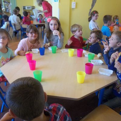 Après l'effort le reconfort d'un bon gouter.....