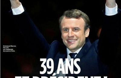 Macron président, les unes