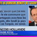 DECLARATION DU PRESIDENT DE LA REPUBLIQUE FRANCOIS HOLLANDE PAR LE BIAIS DE L'AFP