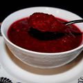 Compote pommes fruits rouges