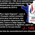 Campagne des municipales à Agde J - 140 ( humour )...