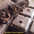 Brownie choco-marron