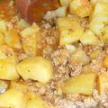 ragoût de pommes de terre aux boulettes de boeuf