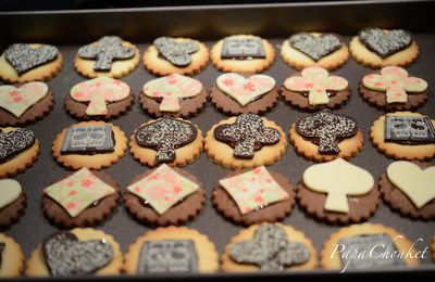 Sablés décorés au chocolat