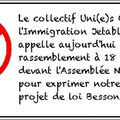 Rassemblement contre le projet de loi Besson