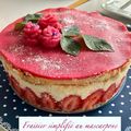 Fraisier simplifié au Mascarpone