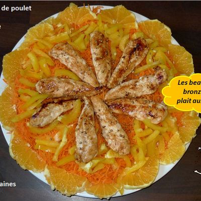 Salade "bronzette" : béta-carotène, fruit du soleil et chair brunie