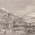 La cathédrale et la place de Belfort - Le Monde Illustré du 25 février 1871.