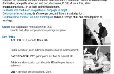 Juillet 2017 - ATELIER/STAGE participatif "Pratiques numériques"