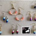 Boucles d’oreilles Heishi