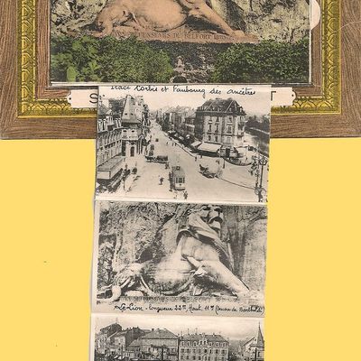 Les cartes postales systèmes sur Belfort, le sommaire