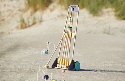 Jeu de croquet en équipe