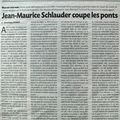 Jean-Maurice SCHLAUDER coupe les ponts.